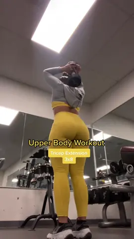 Upper Bodyyy 🤪 #workout #upperbody #arms #tone #shygirlworkout #yellow #gym #Fitness #GymTok