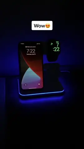 Our 3-in-1 Wireless Charger!🔌#fypシ #wirelesscharger #iphone #tiktokmademebuyit