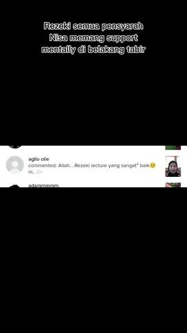 Ni antara support yg Nisa terima dari lecturer² Nisa. Semua lect ini berbeza². Nisa blurkan nama & wajah mereka bagi menjaga privasi Lecturer Nisa ya. #fyp #fypp #foryoupage #fypppppp