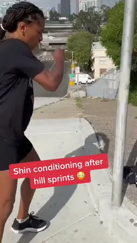 That’s gotta hurt 😳 #UFC #kick #shin #conditioning (via @AngieOverkill)