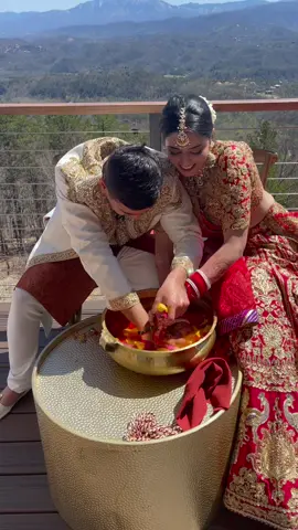 the happiest day ❤️ #soreloser #desibride #ringgame #indianwedding #rimpleandharpreet
