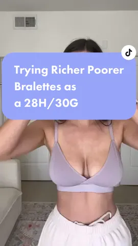 Trying @Richer Poor to see if they work for a small frame / large cup size 💜 #fullerbustinspo #ScreamItOut #brareview #bratok #bralettestyle