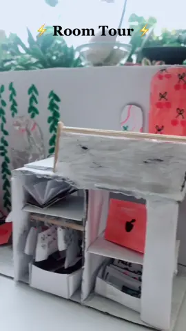 Cherry’s Room Tour ❤️ #preppy #aesthetic #ScreamItOut #viral #trend #paperanimal #paperaxolotl #axolotl #cardboard #craft #creative #paper #fyp #foryoupage