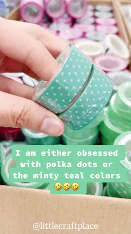 You guys better come buy some teal polka dots washi from me 🤣🤣🤣 #littlecraftplace #washi #needmorecoffee #notsurewhatidid #smallbusinessowner #lol
