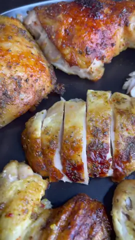 Spatchcocked Roasted Chicken #easter #roasted #chicken #onestopchop