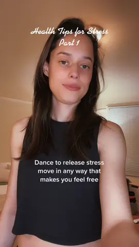 Dancing is one of the best ways to remove stress. By letting your body move in the way it wants to it releases tension and also allows for a trauma release.                                                #fyp #dance #StressRelief #health