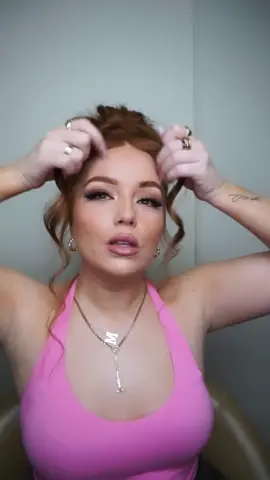 My take on another 90’s inspired high messy bun..I did this growing up so much 😂#hairtutorial #90saesthetic #90sbun #messybuntutorial #messybun #pamandersonhair #redhead #redhair #hairtok #fyp