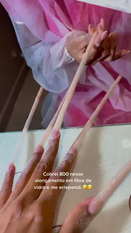 Quanto eu devia ter cobrado nesse alongamento??  #alongamentodeunhas #fibradevidro #manicure #brazil