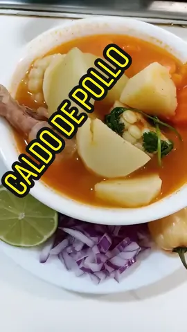Delicioso caldo de pollo #fyp #Receta #cocina .