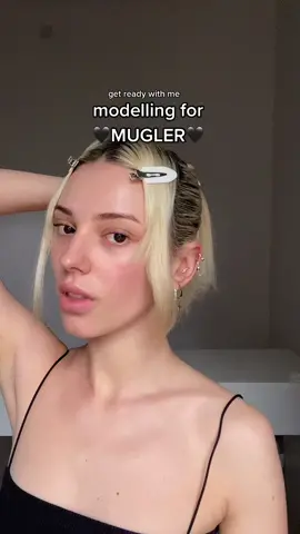 can’t wait to show u what we filmed ahhh <3 #model #makeup @Mugler