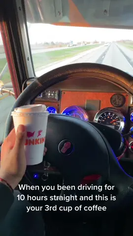 Coffee overload 😅 #coffee #truckerlife #fypage #kenworth