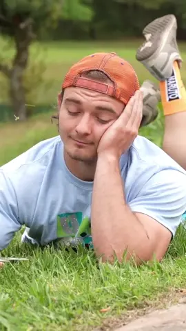 He didn’t like cutting the grass with scissors but I think James fell in love with the grass… #unspeakable