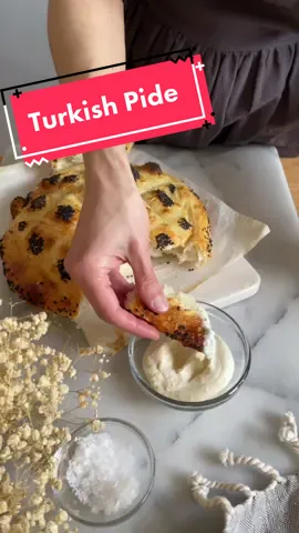 Turkish Pide bread - recipe on Insta #recipevideo #foodvideo #asmrfood #foodtiktok #FoodTok #breadtok #sourdough #sourdoughbread #foryou #fypシ #foryoupage #homebaker #homebaking #tiktokbaker #tiktokbakeoff