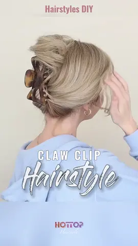 #hairstyle #updo #clawclip #curlyhair #fyp #fypシ #trend #hairtok #hottopstyle