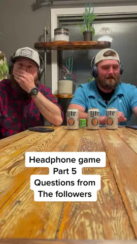 Headphone game part5- questions from the followers @kelli.ulrich @codiulrich @millerlite.official #WeekendVibes #neighbors #funny #easter #fyp #foryou #foryoupage #headphones #laugh #beer #question #answer #canthear #guys #part5 #followers #thankyou #givemore