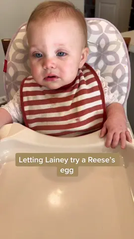 Only because it’s Easter 🐣 🥚 #reeses #bigfan #laineymae #happyeaster #firsteaster #babiesoftiktok #babytok #fyp #foryou #foryoupage #signlanguage