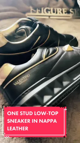 ONE STUD LOW-TOP SNEAKER IN NAPPA LEATHER, visit Valentino.com or your nearest boutique! @valentino #takeaNAIRbreak #CatOnALeash #HPSustainableSounds #figureskater #valentino #valentinogaravani #fashion #fashiontiktok #fashionweek