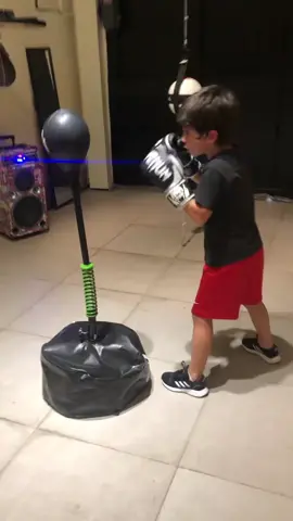 En mi mundo 💙🦉@el_buho_ciro_punching bag samsak boxing#boxeo #boxing #boxingkids #karate #karatekid