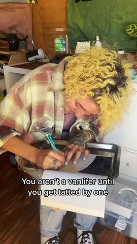 Getting tatted by the coolest #tattoo #vanlife #travel #experience  their insta is thatgermankai