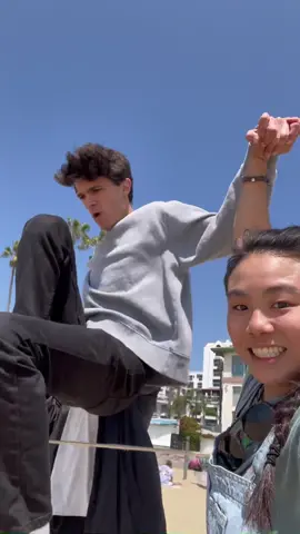 Slackline tutorial with @brentrivera #slackline #tutorial #balance