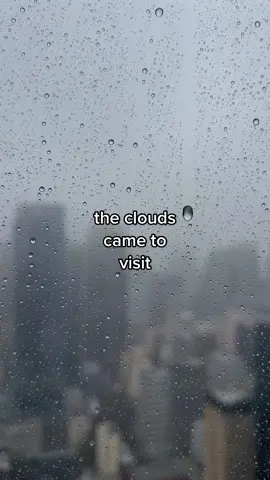 up in the clouds 🌧 #rain #apartmenttherapy