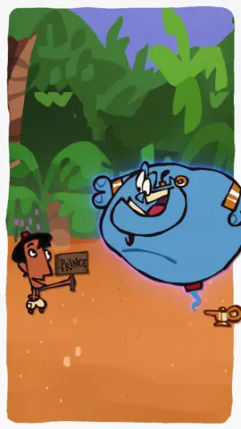 Aladdin part 3! #fyp #aladdin #disney #animation #recap #casvandepol #genie #abu #threewishes