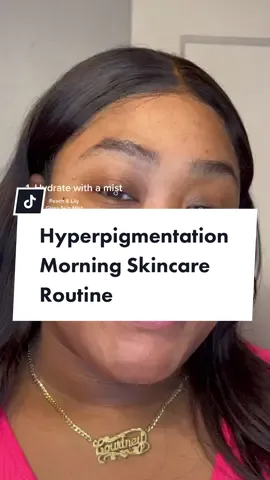 Would you like to see a night version? #hyperpigmentation #darkspots #acnescars #dryskin #skincare #skintok #morningroutine #darkcircles #darkmouth #blackgirlskincare #pocskincare #skincareilove #glowrecipe #toner #eyecream #koreanskincare #goodmolecules #affordableskincare #highendskincare
