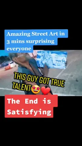 Street Artist Surprises everyone using only his hand in 3 mins#streetartist #surprise #streetart #handdrawn #handdrawing #art #drawingchallenge #3mins