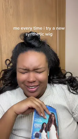 literally every time 😂😂😂 #syntheticwig #halfwigs #wigsforbeginners