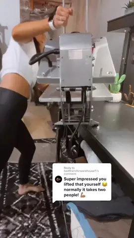 Reply to @heattransferwarehouse1 workout done for the day #makersgonnamake #supacolor #heatpressprinting #TalkingTree