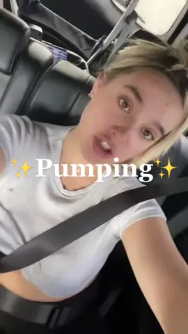 This morning pumped 5oz on right, 4oz on left after I fed her. This pump replaced a feeding because we were out and I gave her a breast milk bottle👍🏻#onlyinmycalvins #newborn #fyp #breastfeeding #pumpingmama🤘 #newbornbaby