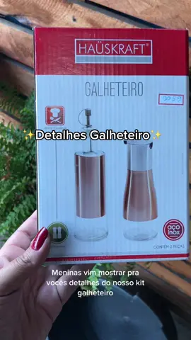Detalhes do nosso conjunto galheteiro!!