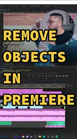 How to remove objects in Premiere Pro EASILY!! #premierepro #premiereprotutorial #premiereproedit #videoeditingtips #videoedits #howtoeditvideo #removeobjects