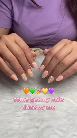 Nail vlog 💅 another spring nails inspo 💚🧡💛 Gel X nails by @Jennifer #nailinspo #nailvlog #springnails #springnails2022 #springnailsinspo #springnailideas #gelxnails #gelxinspo #nailartideas #sandiegonails
