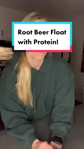 Root beer float with 24 grams of protein! I’m so happy #hack #healthy #protein #dessert #health #yum #rootbeer #float #musttry #trythis #healthydessert #drink #proteinshake #healthydrink #drinkrecipe