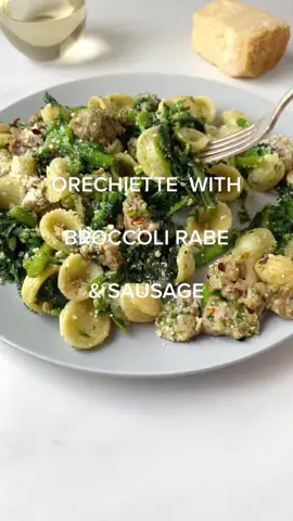 Orecchiette with Broccoli Rabe & Sausage! | #pasta #orecchiette #EasyRecipes #tipsandtricks