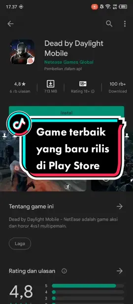 Game terbaik yang baru rilis di Play Store ✨ #deadbydaylight #deadbydaylightmobile #netease #playstore #fyp