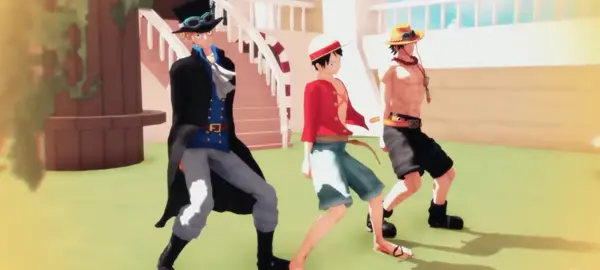 ASL BROS. ENDLESS DANCE HAHAHA( andyan sina sanji at law pero nde ko sila inadd sry😔🖐️)#asl #ace #sabo #luffy #onepiece #mmd #fyp
