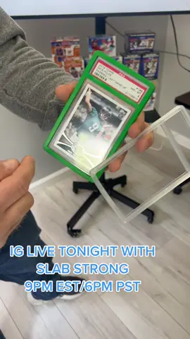 Instagram Live tonight with @Slab_Strong! 9pm EST/ 6pm PST. Hope you will join us! #SportsCards #FYP #TheHobby #Collecting