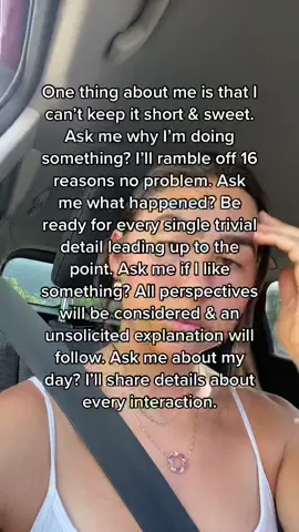 I can’t not elaborate #thethingaboutmeis