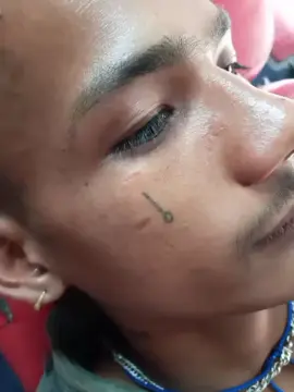 Tattoo making in face #ghorahi #dang #shishirgharti #skull7tattoo