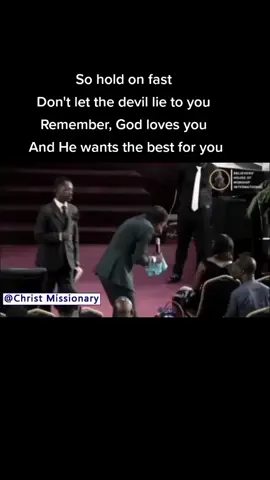 So hold on fastDon't let the devil lie to youRemember, God loves youAnd He wants the best for you #christmissionary #gospelblog #worship  #followforfollowback