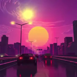 #drive #animation #chill #aesthetic #comfortzone Driving towards the sunset, how wonderful