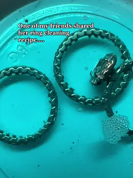 The grossest thing ever and now I’ll be frequently cleaning my rings! #ringcleaning #beforeandafter #asmr #asmrtiktoks #asmrvideo #gross #grosstiktok