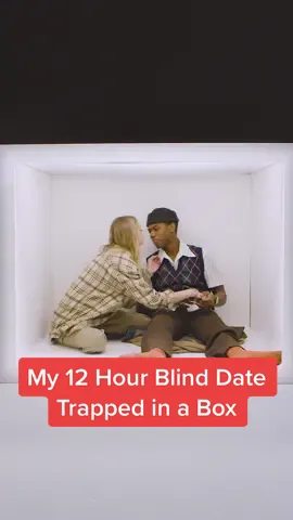 Wait for it …😶‍🌫️  Would you last a 12 hour blind date trapped inside this box? ▪️