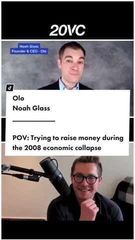 #NoahGlass on #20VC with #HarryStebbings. #venturecapital #vctok #vctiktok #greatrecession #bearstearns #2008financialcrisis #pov #founderadvice #startuplife #businesshistory #economichistory