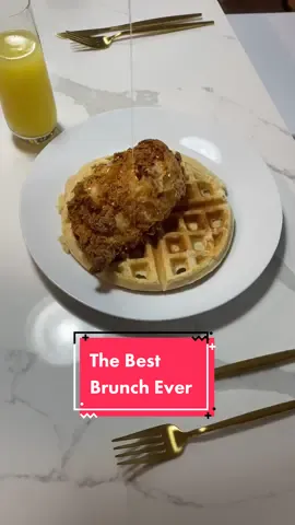 Brunch time #bakeitwithaj #chickenandwaffles #cooking #brunch #gay #fyp #kitchentok #FoodTok #weekend #breakfast #food #relaxing #asmr