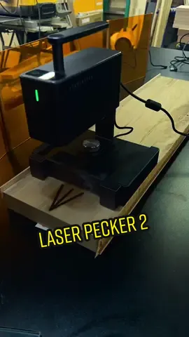 I mean…who WOULDN’T want a self-driving laser!? 🪵🐧 @LaserPeckerOfficial  #woodworking #woodtok #laserpecker2 #engraving #tools #selfdriving #laser #upgrade #LearnOnTikTok #fyp #fypシ