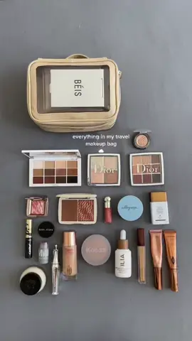 #makeup #travel #favs #favoritethings #beis #makeupbag #hotgirlmakeup #cleangirl #cleangirlaesthetic #thatgirl #thatgirlaesthetic #travelmakeup #nyc #glossier #dior #LIKEABOMBSHELL