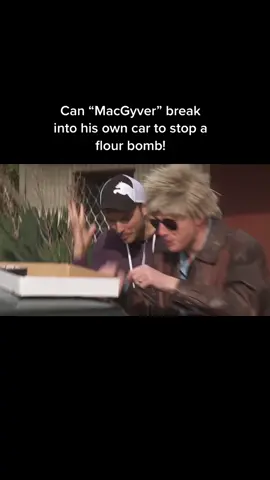 Not sure anyone remembers MacGyver or why we put Mission Impossible music on this. But a silly challenge from old school #jonoandben #throwback 🎥: Jono and Ben, TV Three, Discovery